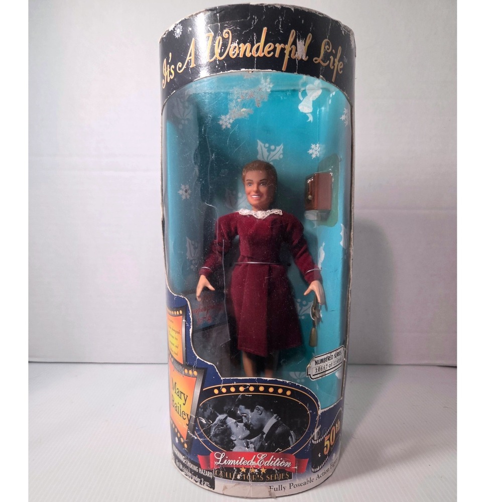 Exclusive Premiere Mary Bailey Action Figure OS Maroon 10667 of 11418 Box Damage